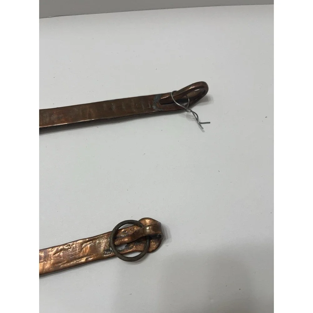 Vintage Copper Skimmer And Ladle Handmade Rustic Farmhouse Decor Large 17